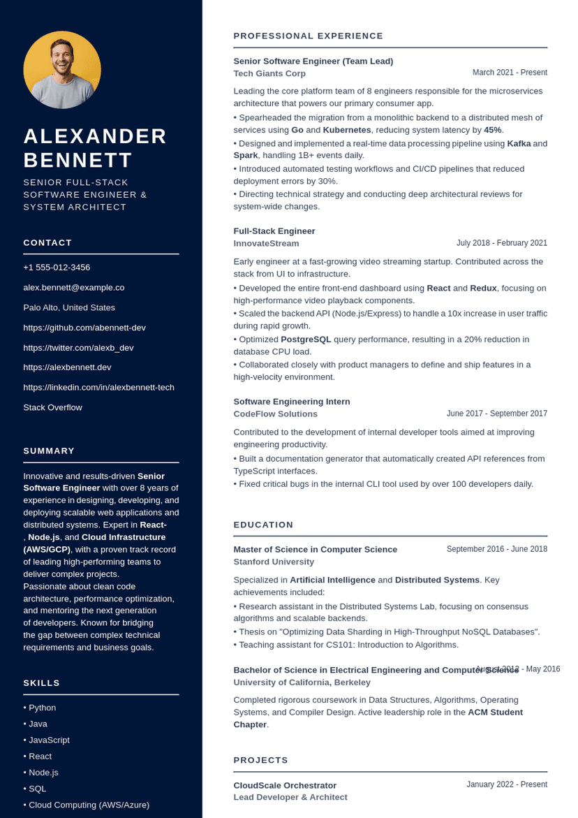 Sample Resume